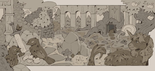 destroyed castle
